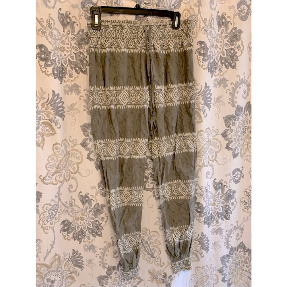 Womens linen joggers